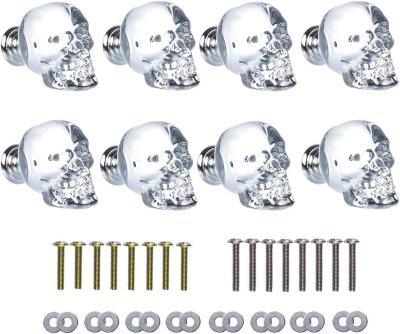 China Modern Hot Sale Chinese Factory Hoone Hole Decorative Single Skull Shape Crystal Drawer Cupboard Cabinet Knob Acrylic for sale