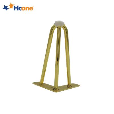 China Hoone Modern Cafe Gold Stretch Spiral Wedging Office Black V Shape Accessories Furniture Table Legs Metal Hairpin High Leg for sale