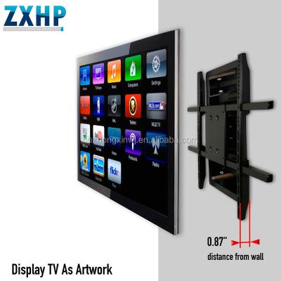 China Articulating LED LCD TV Wall Mount Bracket T Swivel Tilt Arm LED PLASMA TV LCD Wall Mount Double Frames 26 to 55 for sale