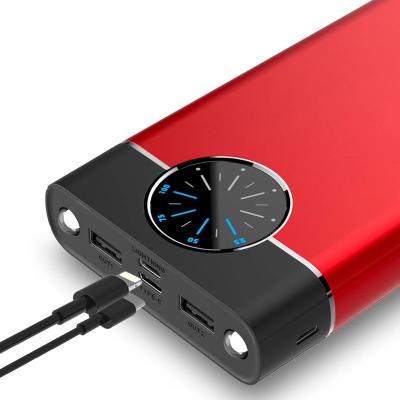 China Portable Digital Display Power Bank 80000mAh Fast Charging External Battery with 2USB Powerbank Flashlight Charger for Xiaomi for sale