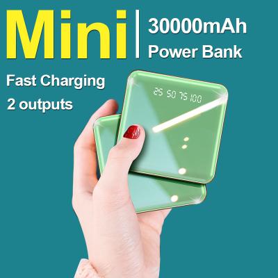 China Digital Display Mini Charging Power Bank 30000mAh High Capacity Digital Display One Way Fast Power Bank With Flashlight For Xiaomi iPhone for sale