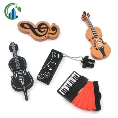 China 5Pcs/Lot Hotel And Resort PVC Silicone Usb 2.0 Flash Player 32GB 64GB Music Notes Memory Stick Thumb 8GB 4GB 16GB Pen Drive Udisk Gift for sale