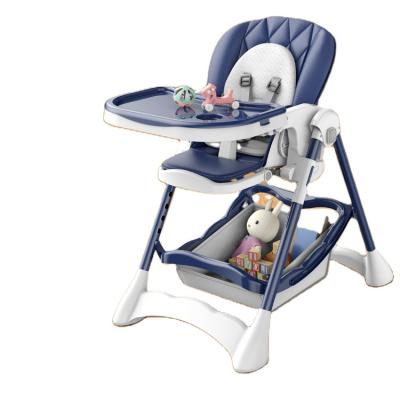 China Modern Good Quality Baby Highchair Baby Portable Adjustable Feeding Chair With Wheels for sale