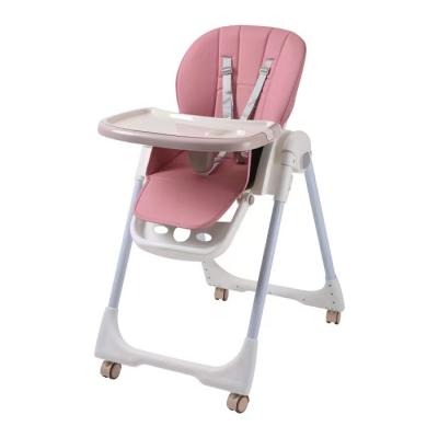 China Traditional Baby Feeding Chair Adjust Height And Low Baby Safety Foldable Baby Eating Feeding Chair for sale