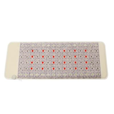 China Infrared Rays + Negatie Ions Full 7224 Film Photon PEMF Gemstone Heating Pad Pro Advanced Multi Purpose Amethyst Far Infrared Heated Mat for sale