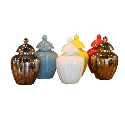 China Jindezhen Sustainable Ceramic Storage Jar Porcelain Tank For Home Decorte With Good Price for sale