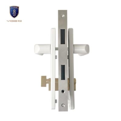 China Wholesale professional Alu door/PVC door supplier full set door lock with door handle for sale