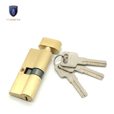 China European Brass Apartment Cylinder Ellipsoid Knob 70mm Door Lock for sale