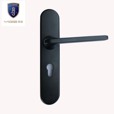 China Concise Door Black Style Aluminum Alloy Furniture Handle for sale