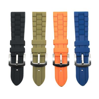 China Comfortable Customize Waterproof Silicone Watch Strap Replacement Rubber Watch Band for sale