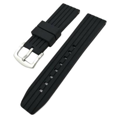 China Pure Color Silicone Quick Release Watch Bands Strap Replacement for sale