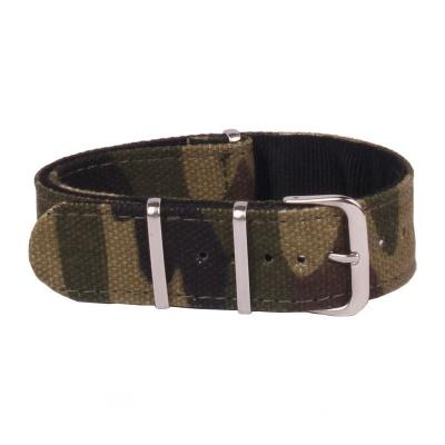 China Military Nylon NATO Army Watch 18 Acrylic 20 22mm Camouflage Fabric Woven Watch Bands Fasten Band Buckle Belt for sale