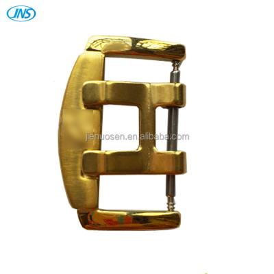 China Watch Strap 21mm IP Gold Stainless Steel Watch Bands Strap Buckle for sale