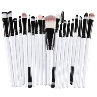 China Beauty Care Make Up Tools 20pcs White Crystal Handle Makeup Brushes Set /Custom Logo Make Up Brushes for sale