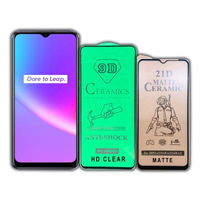 China 9D HD Anti Full Glue 21D Matte Ceramic Screen Protector Flexible Shockproof Full Scratch Glue For OPPO Realme C20 C20A C21 C25 for sale