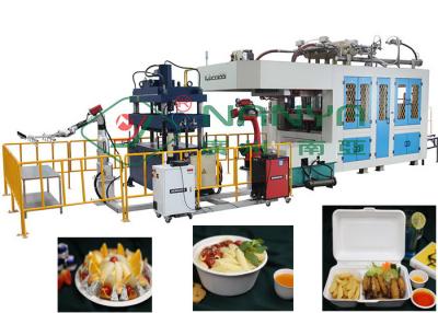 China Paper Pulp Molding Equipment Molded Bagasse Fiber Lunch Box Machine for sale