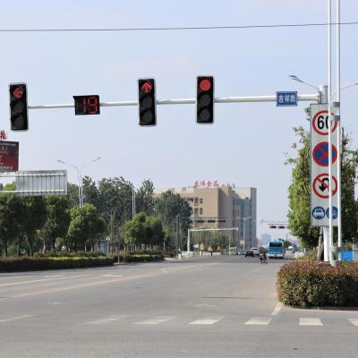 China CCTV Painting Traffic Light Signal Light Pole 3-25M Traffic Outdoor Octagonal Signal Light Pole for sale