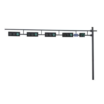 China CCTV High Performance Outdoor Road Galvanized Steel Traffic Lighting Poles for sale