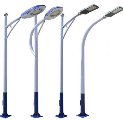 China Solar Garden Street Light Pole Post Lamp Double Pole 4m 5m 6m 7m 8m 9m 10m 12m Single Arm for sale