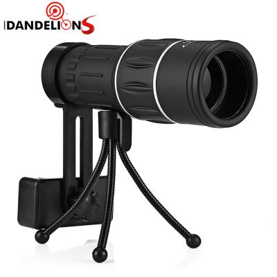 China TELESCOPE Factory Price Portable Waterproof Powerful Tone Low Light Night Vision 16X52 Monocular Dual Telescope With Phone Clip for sale