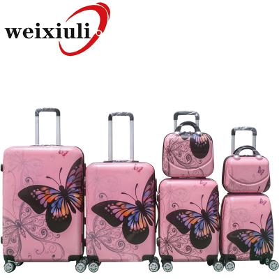 China Hard airport travel suitcase hardside spinner famous brands maletas de viaje set 28 inch cabina grand designer luggage for sale