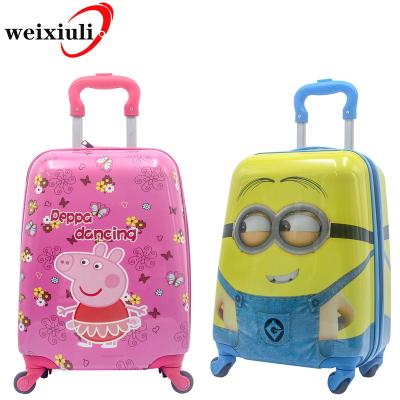 China Fashionable Vintage Kids Hand Luggage Character Child 16inch Boys Kids Suitcase Kids for sale