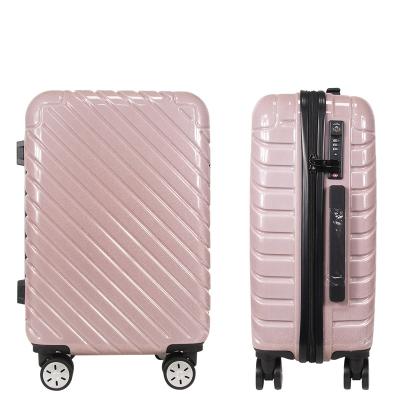 China High Quality Luxury Luggage Set Pink PC Travel Trolley Suitcases Luggage Set With Good Quality for sale