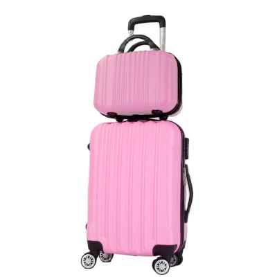 China 2020 New ABS Traveling With Bag Set Trolley Luggage for sale