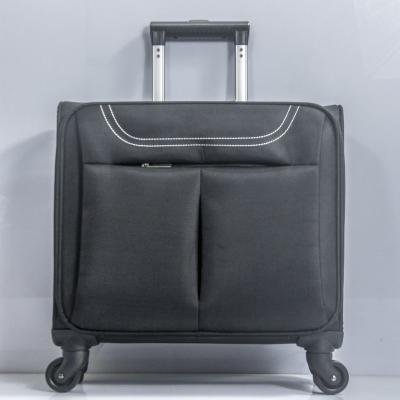 China High quality china soft plastic troley luggage travel bags set with wheels for sale