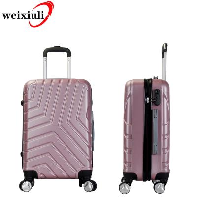 China ABS china travel luggage 20/24/28 inch smart pink luggage follow with tsa lock for sale