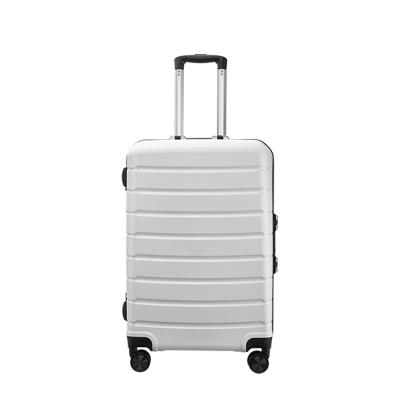 China New Design PP Fashion Long Distance Travel Aluminum Suit Case 20 Inch Cabin Size Luggage With Trolley for sale