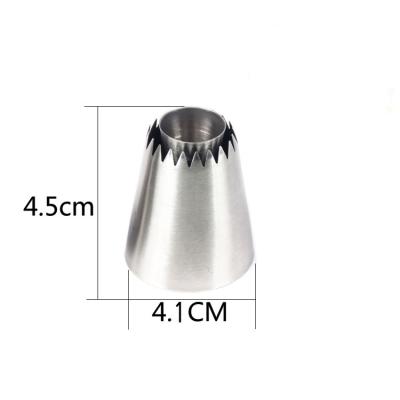 China Guangzhou Supplier Extra Large Stocked Pastry Decorating Sultan Piping Tip Molds Icing Spout For Cookies for sale