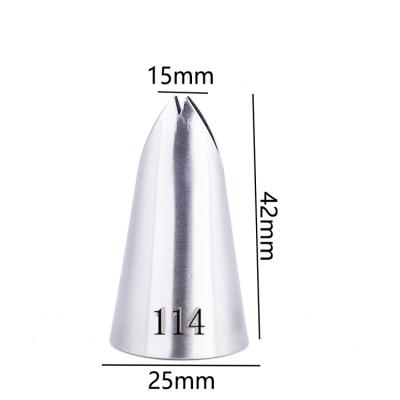 China Large dicount stocked number 112 113 114 352 sheet nozzles for cake cream icing leaves pipe tips for sale