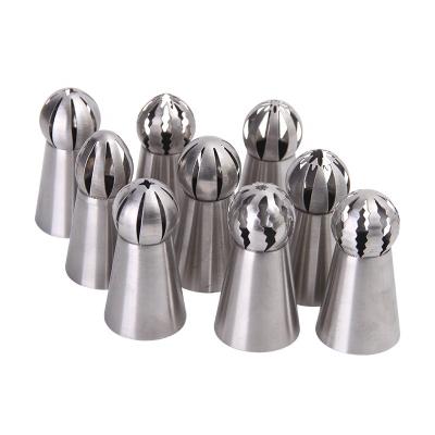 China Sustainable Multiple Ball Shaped Decorating Piping Tips Nozzles Harden Making Tool Kit Baking Suppliers for sale