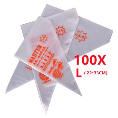 China 100pcs/pack Large Tipless Disposable Baking PO Cake Piping Bags For Cupcake Cookies for sale