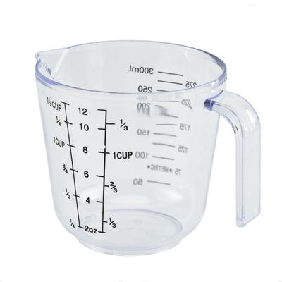 China Viable 150ml 300ml 600ml 1000ml multifunctional high quality clear plastic measuring cups for sale