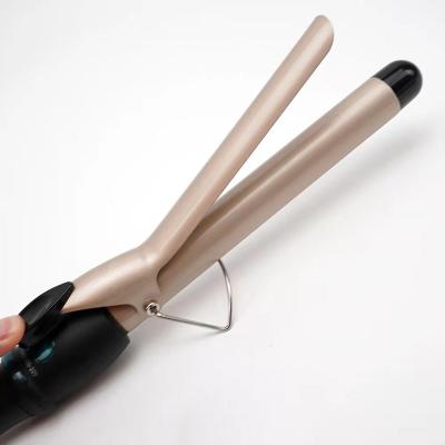 China Long Tourmaline Ceramic Hair Crimper Hair Curling Iron LCD Display Professional Adjustable Temperature Barrels Ceramic Hair Crimper for sale