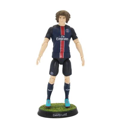 China Realistic Cartoon Toy Custom 15cm Soccer Player Action Figure Toy With Cloth, Custom Realistic Action Figure for sale