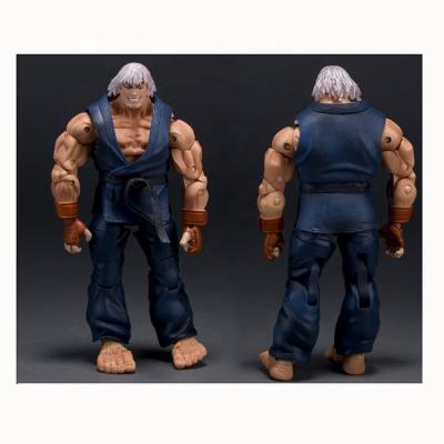 China High Quality Cartoon Toy Custom Street Fighter Garage GUILE RYU Ken Kits Toys 7 Inch Action Number Gouki Chun-Li PVC Hand Dolls Model Kits for sale