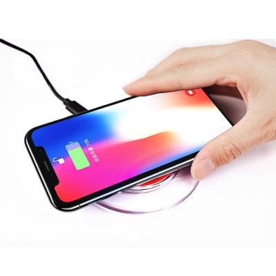 China Mobile Phone Drop Shipping UUTEK K9 Universal Qi Wireless Charger For iPhone 2021 New Ultra-thin Mobile Phone 5W Wireless Charger for sale