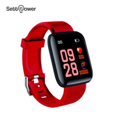 China Touch Screen Wristband Pushes Heart Rate Meter Call Information In Waterproof Wristband Settpower ID116 Smartest for sale