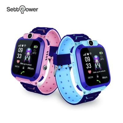 China Newest Kids Q12 Smart Watch 2019 Models Q12 Smart Phone IP67 Waterproof Multi-Language Settpower GPS Navigation Children's Watch Depth for sale