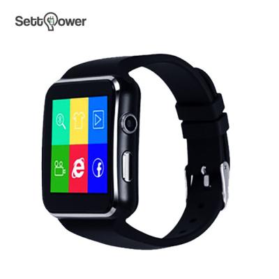 China Latest Touch Screen X6 Sports Smart Watch For SIM Card Insert With Camera Settpower X6 for sale