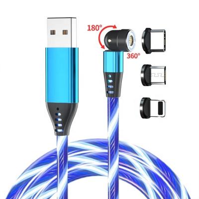 China Mobile Phone Settpower RSZ4 2021 New Products Wholesale 1M Fast Charging Micro Type C 540 Degree Rotation Magnetic 3 In 1 Usb Charging Cable for sale