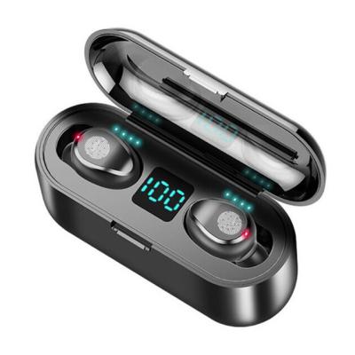 China Settpower Top1 Use Settpower Top1 Seller F9-8 Power Banks Earphone V5.0 TWS Earbuds LED Display Power Banks Headset Microphone Wireless Earphone for sale