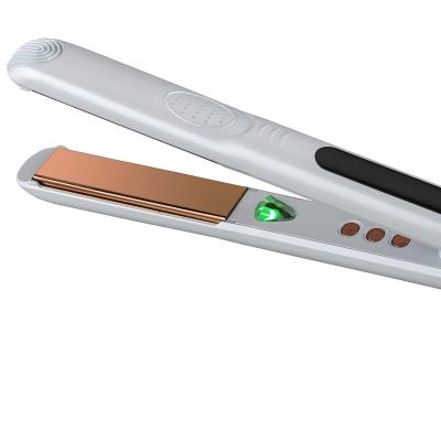 China Infrared Hair Iron Hair Straightener 2 Infrared In 1 Professional Hair Straightener With Temperature Display Custom Logo for sale