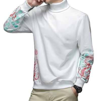 China High Quality Multi-size Men's Turtle Neck Warm Active Printing Hoodies Household Regular Mens Hoodies and Sweatshirts for sale