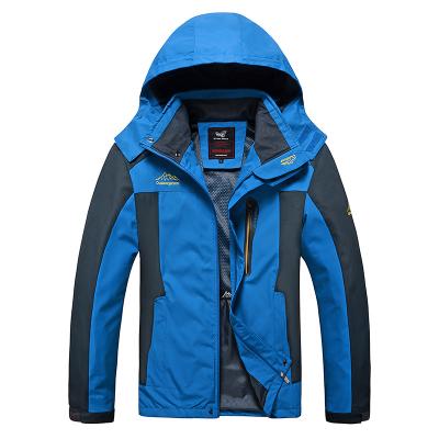 China Windproof Waterproof Jacket Autumn Mens Long Coat Waterproof Outdoor Mountaineering Polyester for sale