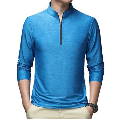 China Fashion Breathable Regular Quick Dry Custom Plain Long Sleeve Shirts Men Polyester Breathable for sale