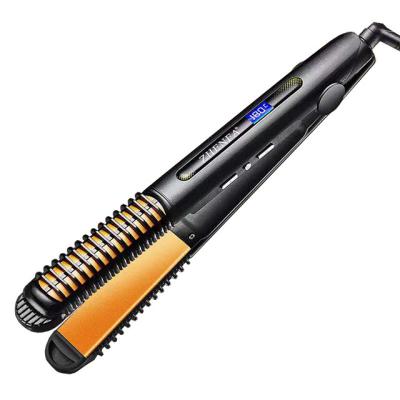 China 2022 Adjustable Heat Settings Fast Dual Use Mini Hair Straightener Technology PTC Heating Element Flat Iron New for sale